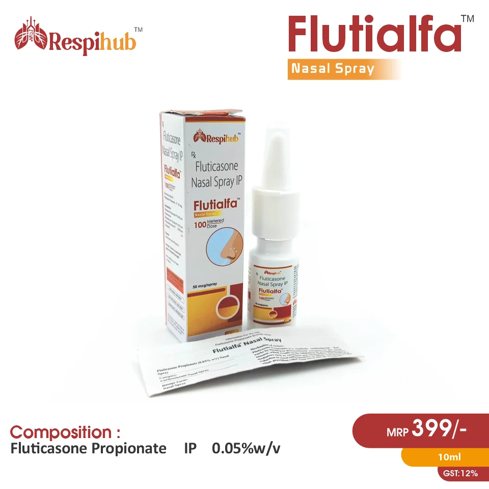 Fluticasone Propionate (0.005% w/v) at the best price in PCD Pharma Franchise for Corticosteroid, Allergic Rhinitis Treatment.